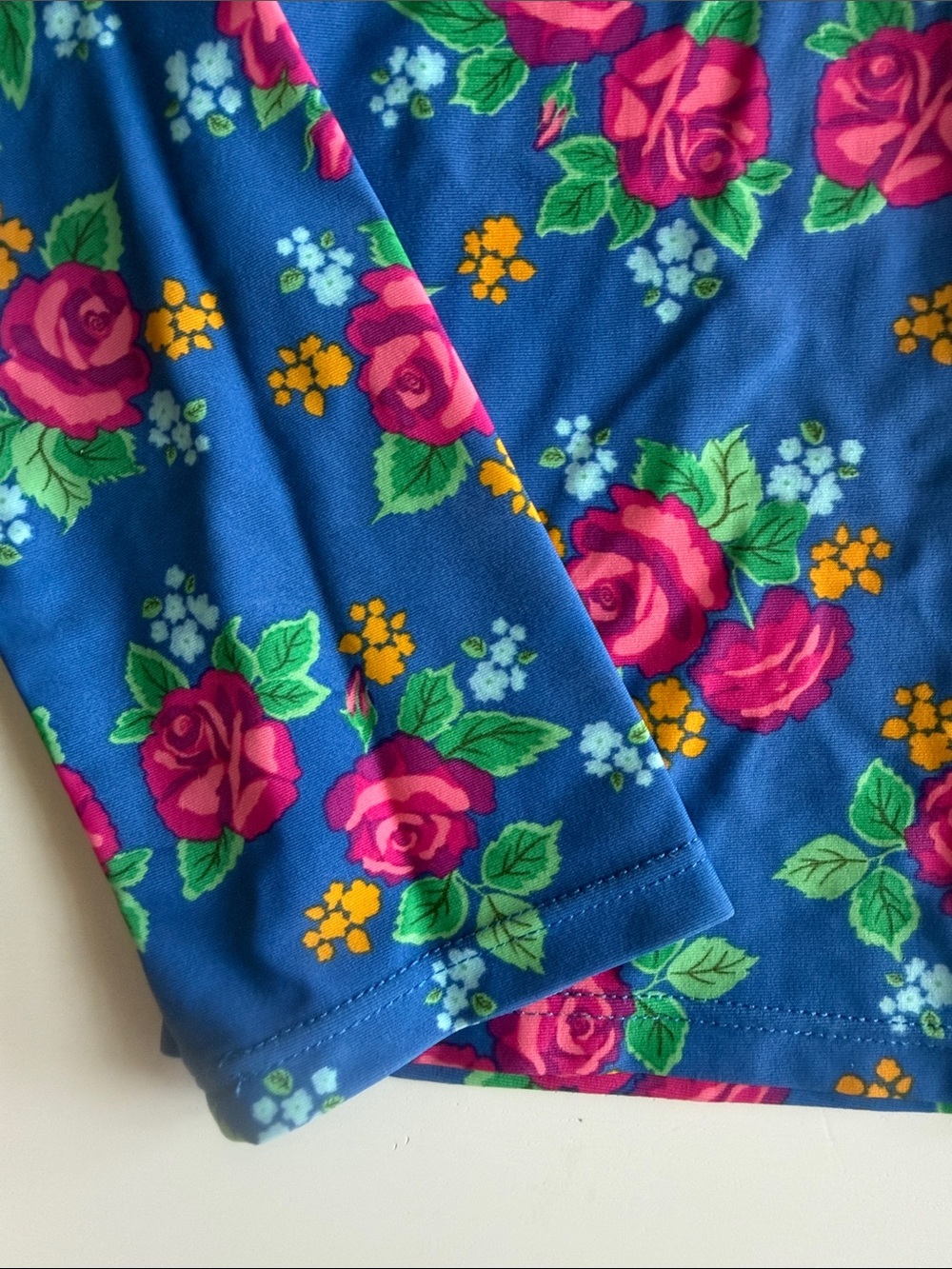Matilda Jane Blue Floral Rashguard with Pink Polka Dot Yoke Sz 12 EU - Picture 5 of 13